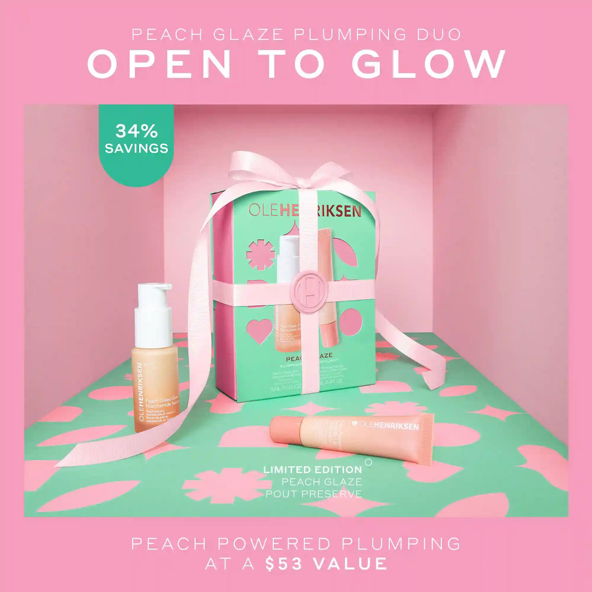 Peach Glaze Niacinamide + Peptide Plumping Duo