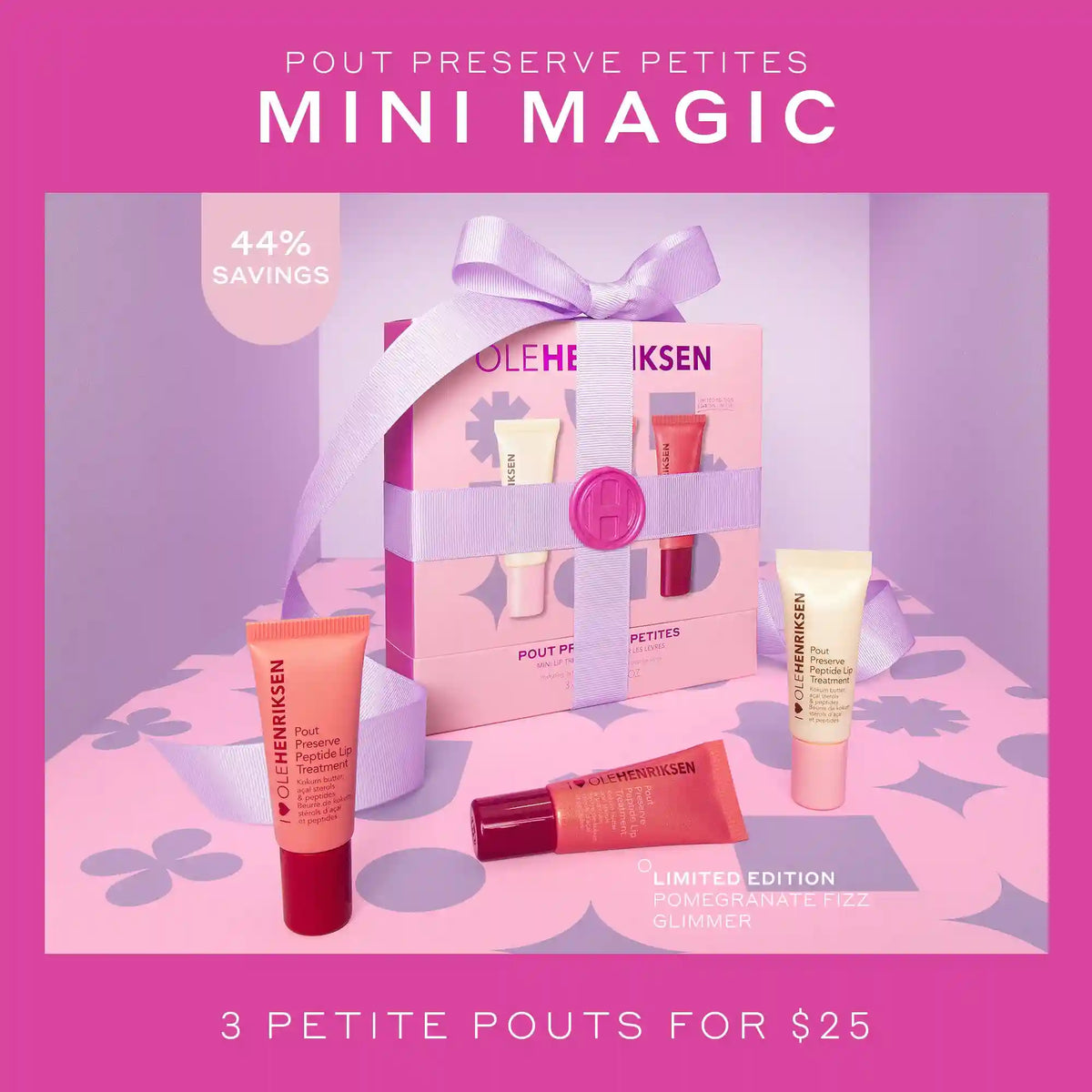 Pout Preserve Mini Hydrating Peptide Lip Trio